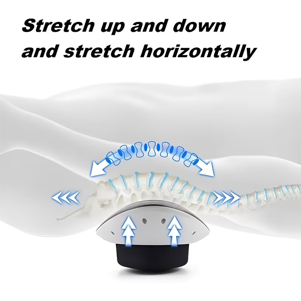 Lumbar Waist Massager & Heating, 26° Oscillating Stretch & Vibration Therapy