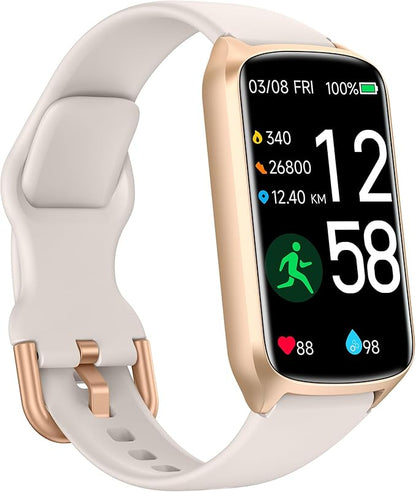 Amzhero Health Fitness Tracker with 24/7 Heart Rate, Blood Oxygen, Blood Pressure, Sleep Tracker, 5ATM Waterproof Activity Trackers with Step Tracker, Pedometer