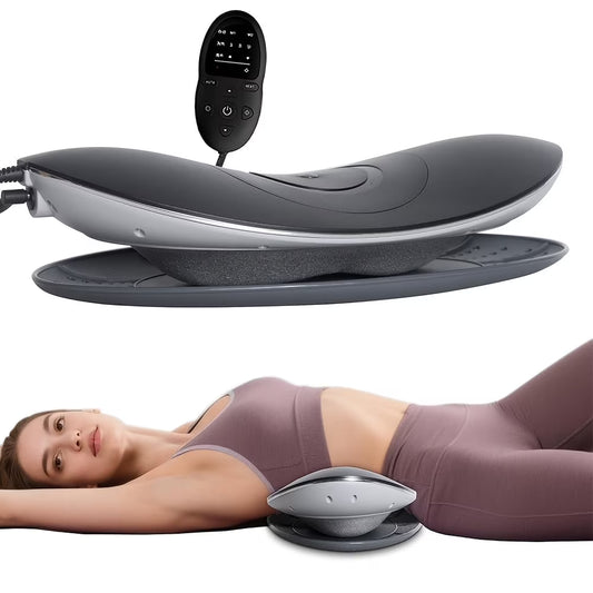 Lumbar Waist Massager & Heating, 26° Oscillating Stretch & Vibration Therapy