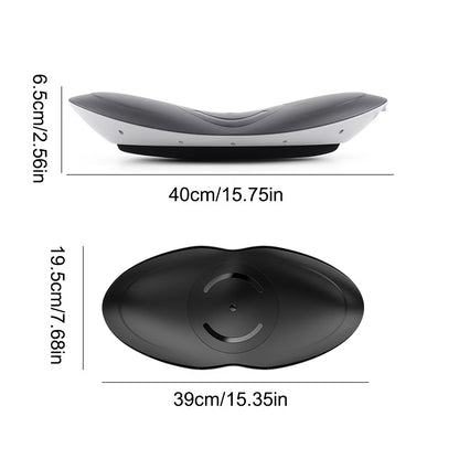Lumbar Waist Massager & Heating, 26° Oscillating Stretch & Vibration Therapy